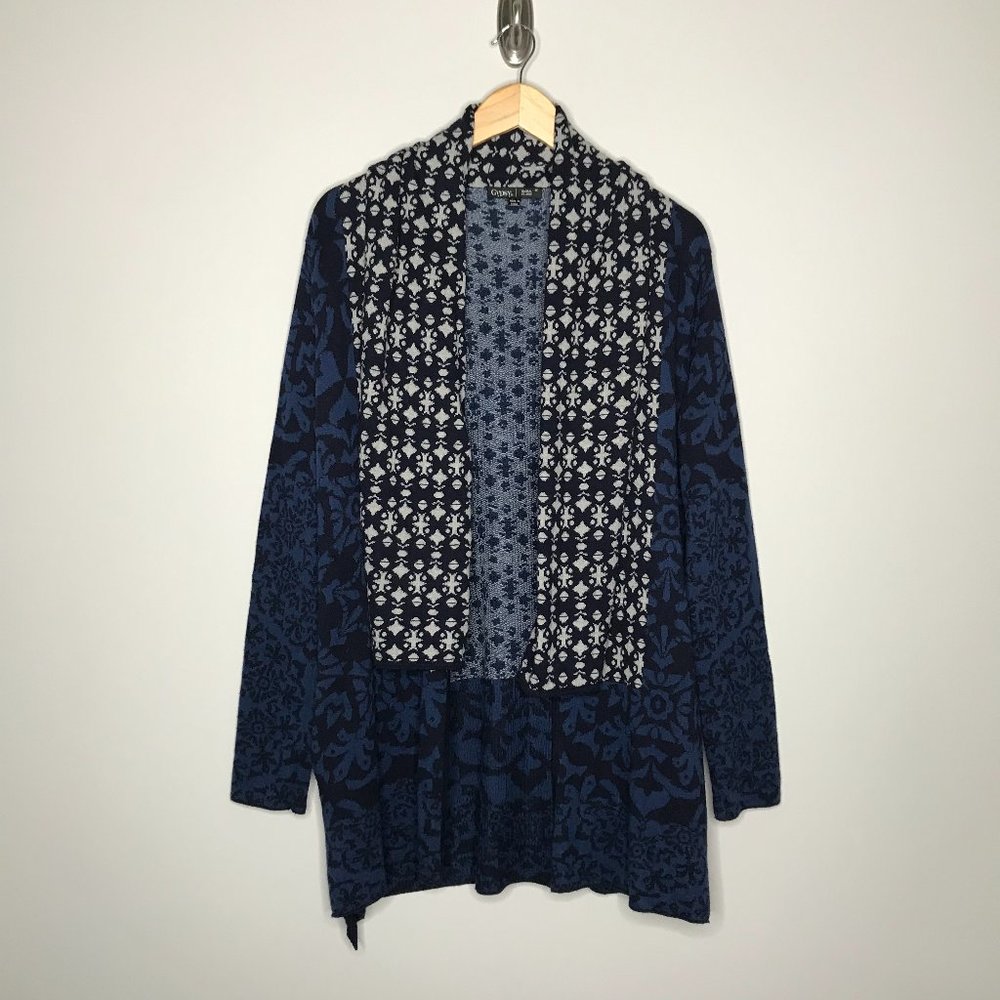 Gypsy 05 Orvieto Drape Cardigan Blue